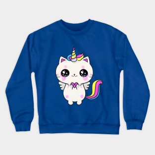 Kawaii Caticorn Unicorn Cat Kittycorn Crewneck Sweatshirt